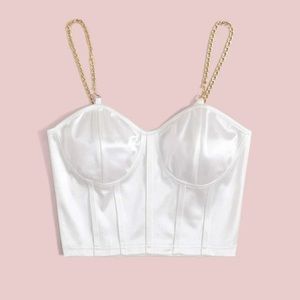 Top con tirantes de cadena de SHEIN